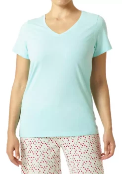 HUE® Short Sleeve V-Neck Sleep Shirt -Twine Outlet Store Belk 103