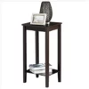 Topeakmart Small End Table Coffee Table Stand Nightstand Accent Table Living Room Bedside Sofa Table, Dark Coffee