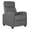 Topeakmart Adjustable Fabric Recliner Sofa