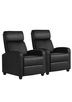 Topeakmart 2pcs Adjustable PU Leather Recliner Chair -Twine Outlet Store Belk 1158