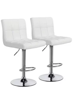 Topeakmart White Bar Stool with Adjustable Height -Twine Outlet Store Belk 1226