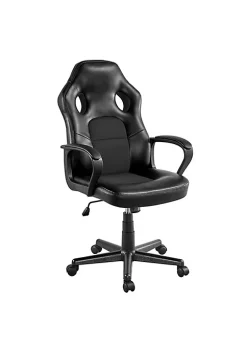 Topeakmart High Back Black Adjustable Swivel Gaming Chair -Twine Outlet Store Belk 1238