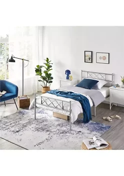 Topeakmart Simple Metal Slatted Bedframe Twin -Twine Outlet Store Belk 1285