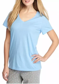 HUE® Short Sleeve V-Neck Tee