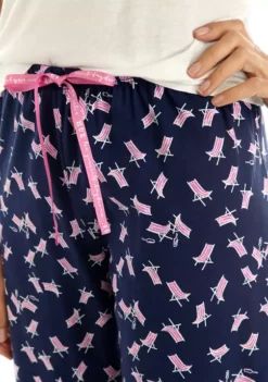 HUE® Beach Chair Sleep Capri Pajama Pants -Twine Outlet Store Belk 189