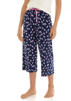 HUE® Beach Chair Sleep Capri Pajama Pants -Twine Outlet Store Belk 190