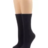 HUE® Cable Ribbed Boot Socks - 2 Pack