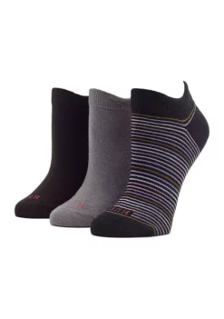 HUE® Perfect Sneaker Low Cut 3 Pack Socks
