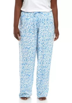 HUE® Plus Size Animal Print Pajama Pants