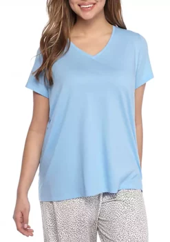 HUE® Plus Size Short Sleeve V-Neck Tee