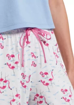 HUE® Women's Flamingo Capri Pajama Pants -Twine Outlet Store Belk 232