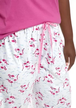 HUE® Plus Size Flamingo Capri Pajama Pants -Twine Outlet Store Belk 240