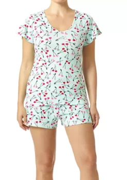 HUE® Plus Size Brushed Knit Boxer Pajama Set -Twine Outlet Store Belk 264