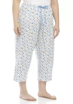 HUE® Icy Margarita Capri Pants -Twine Outlet Store Belk 323