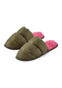 HUE® Puffer Slide Slippers