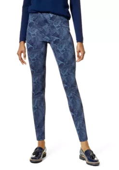 HUE® High Rise Indigo Paisley Leggings -Twine Outlet Store Belk 343