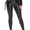 HUE® Leatherette High Rise Leggings
