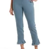 HUE® Women's Frilled Hem Ultra Soft Denim High Waist Skimmer Pants