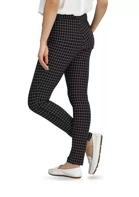 HUE® Baby Windowpane High Rise Leggings 2 HUE® Baby Windowpane High Rise Leggings - Image 2