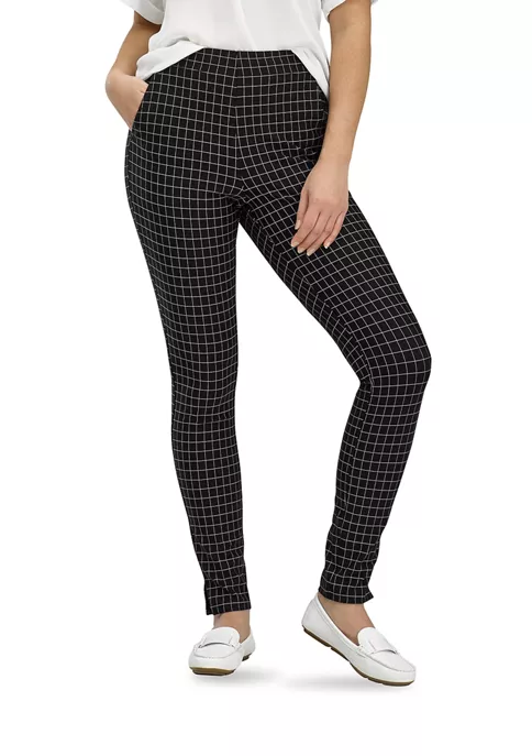 HUE® Baby Windowpane High Rise Leggings 3 HUE® Baby Windowpane High Rise Leggings - Image 3