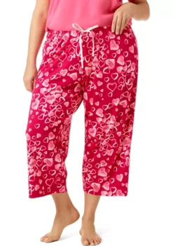 HUE® Women's Chatty Candy Capri Pajama Pants