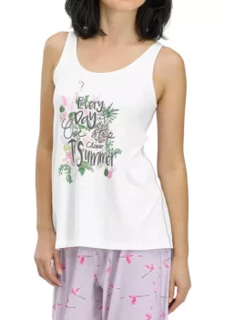 HUE® Closer to Summer Pajama Tank