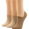 HUE® Cotton No Show Arch Hug Liner Socks - 3 Pack