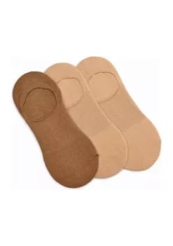 HUE® Cotton No Show Arch Hug Liner Socks - 3 Pack -Twine Outlet Store Belk 473