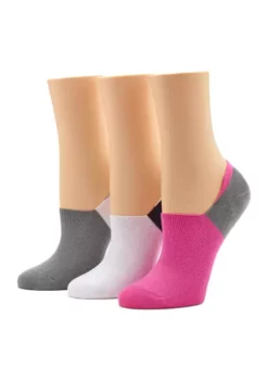 HUE® Cotton No Show Arch Hug Liner Socks - 3 Pack -Twine Outlet Store Belk 475