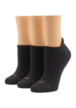 HUE® Air Cushion No Show Tab Back Socks - 3 Pack