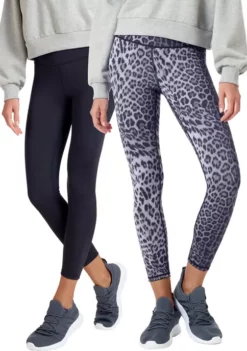 HUE® Reversible Leopard Skimmer Leggings -Twine Outlet Store Belk 497