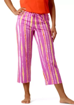 HUE® Tie Dye Trail Pajama Capris -Twine Outlet Store Belk 529
