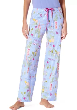 HUE® Women's Printed Knit Long Pajama Pants