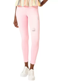HUE® Women's Ripped Denim High Rise Skimmer Leggings