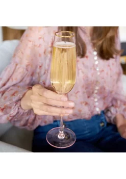 Twine Rose Crystal Champagne Flute Set -Twine Outlet Store Belk 552