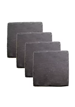 Twine Square Slate Coasters