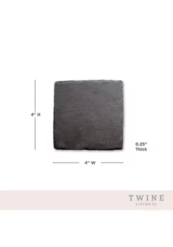 Twine Square Slate Coasters -Twine Outlet Store Belk 566
