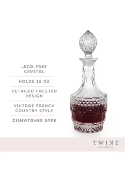 Twine Crystal Vintage Decanter -Twine Outlet Store Belk 633