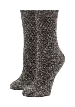 HUE® Quilted Cotton Crew Boot Socks
