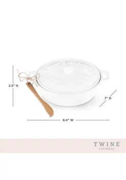 Twine Ceramic Brie Baker & Acacia Wood Spreader Set -Twine Outlet Store Belk 645