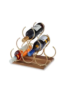Twine Pyramid 6 Bottle Wine Rack -Twine Outlet Store Belk 656