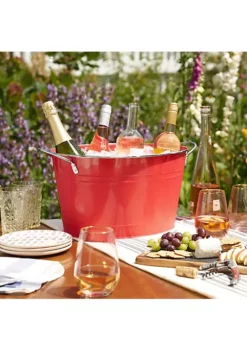 Twine Big Red Galvanized Metal Tub -Twine Outlet Store Belk 659