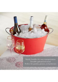 Twine Big Red Galvanized Metal Tub -Twine Outlet Store Belk 661
