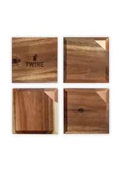 Twine Metallic Dipped Coaster Set