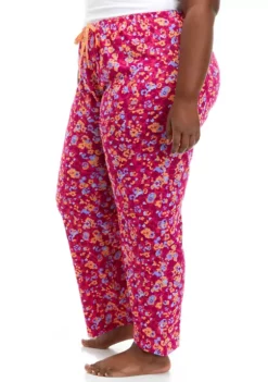 HUE® Plus Size Flowing Floral Pajama Pants -Twine Outlet Store Belk 70