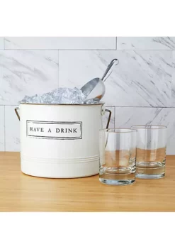 Twine "Have A Drink" Ice Bucket and Scoop -Twine Outlet Store Belk 708