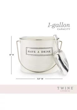 Twine "Have A Drink" Ice Bucket and Scoop -Twine Outlet Store Belk 710