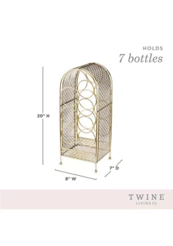 Twine Trellis 7 Bottle Wine Rack -Twine Outlet Store Belk 730