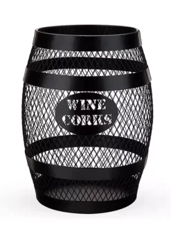 Black Barrel Cork Holder by Twine