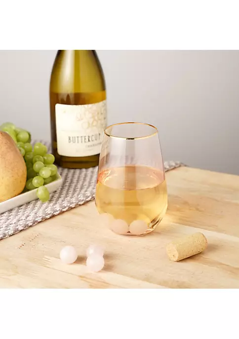 Twine Rose Quartz Wine Gems Set of 6 2 Twine Rose Quartz Wine Gems Set of 6 - Image 2